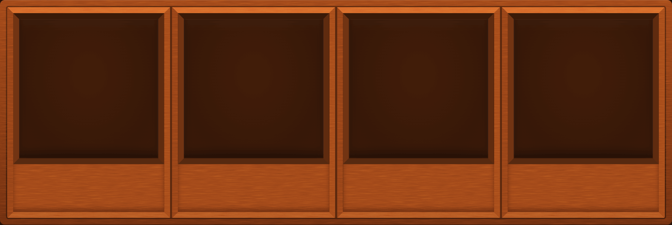 Orange Display Case (1x4)